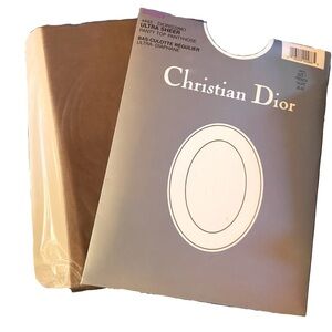 Vintage Christian Dior Pantyhose French Taupe